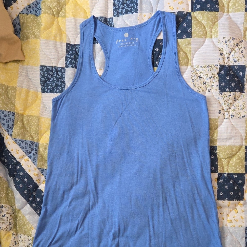 Free Fly Apparel Sky Blue Tank Top
